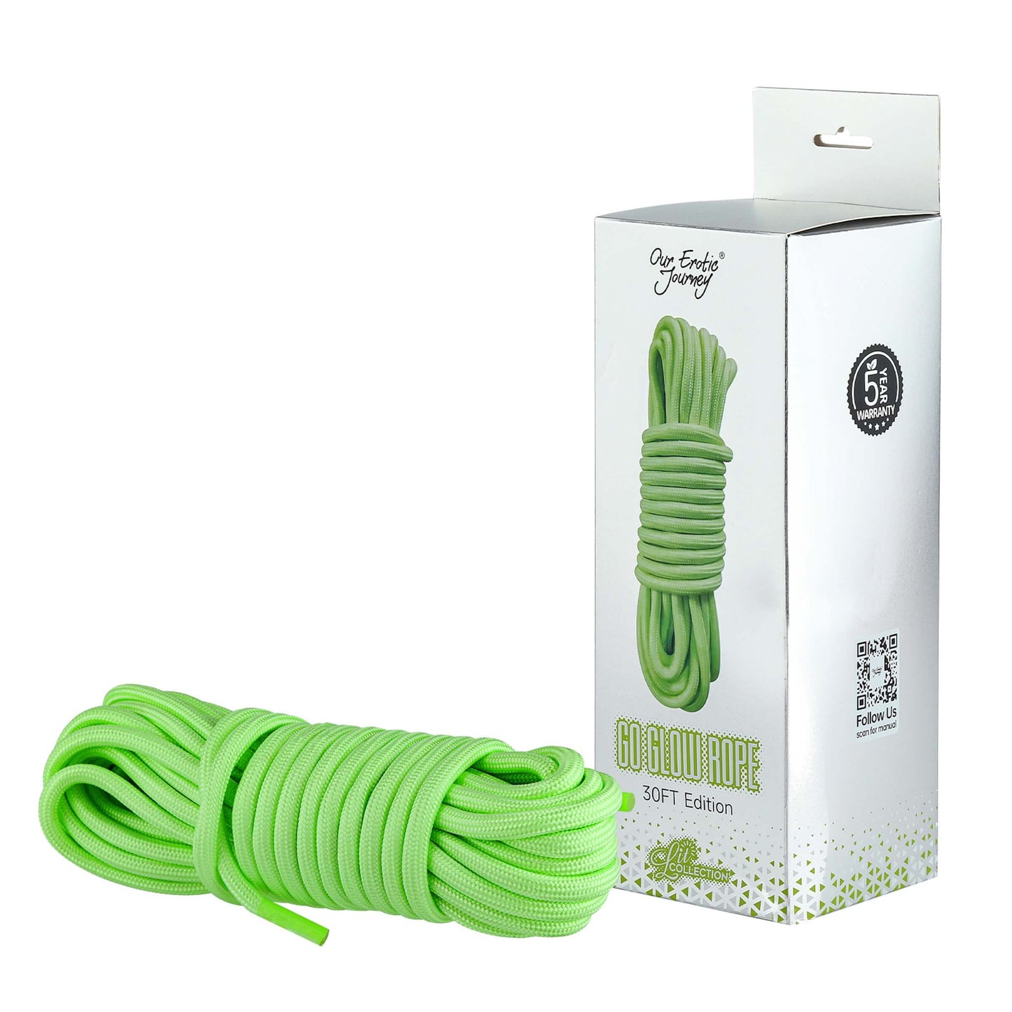 Go Glow Bondage Rope-6mm Thickness, 30 feet length