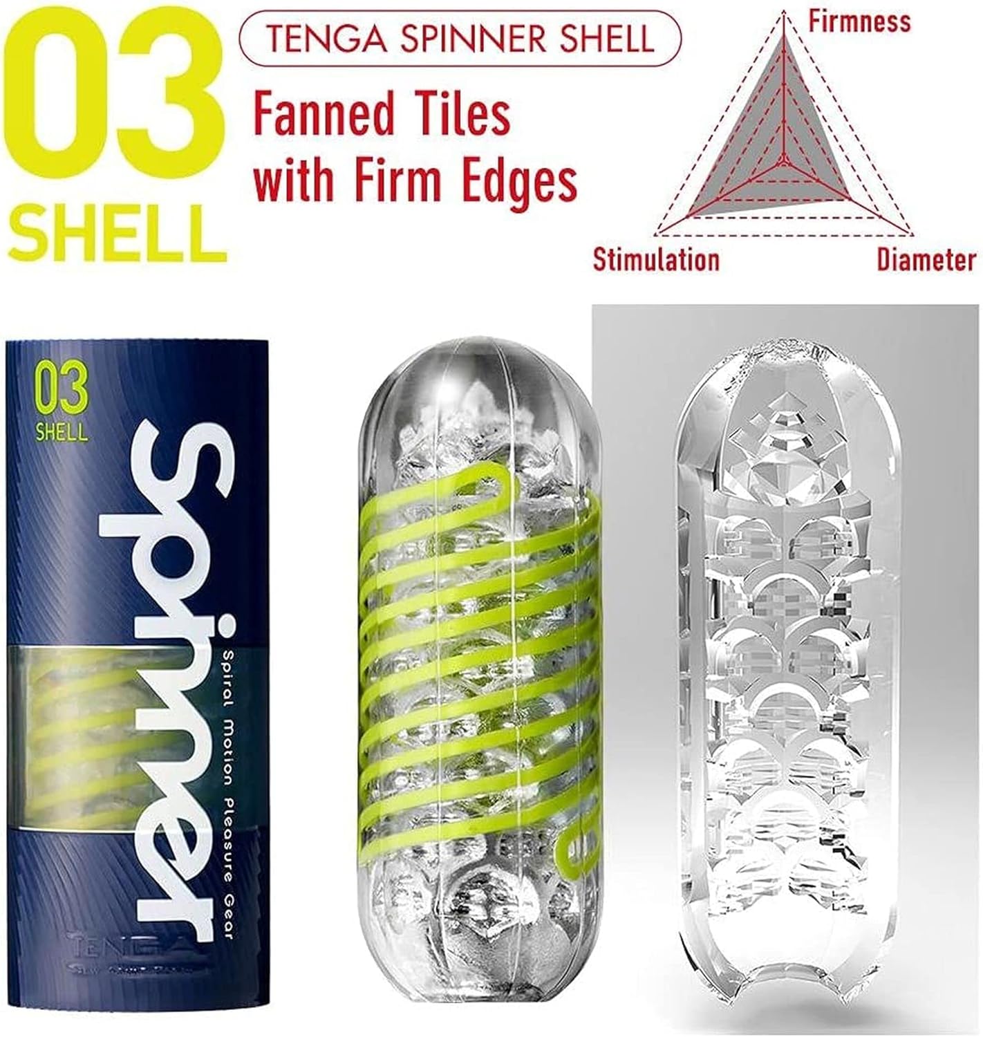 TENGA SPINNER SPN-003 Shell Reusable Spiral-Motion Male Masturbator