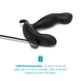 b-Vibe 360 Rotating and Vibrating Remote Control Plug - Black