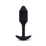 b-Vibe Vibrating Snug Plug 2 Rechargeable Weighted Silicone Anal Plug Black