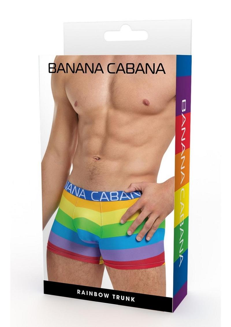 Banana Cabana Trunks - Multicolor/Rainbow - Large/XLarge
