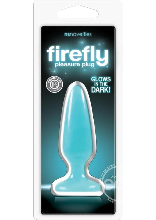 Firefly Pleasure Plug Butt Plug - Blue/Glow In The Dark