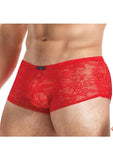 Lace King Lace Trunks - Red - Large/XLarge