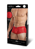 Lace King Lace Trunks - Red - Large/XLarge