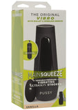 Main Squeeze The Original Vibro Ultraskyn Vibrating Masturbator with Bullet and Remote Control - Pussy - Vanilla