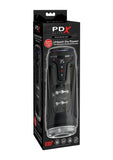 Pdx Elite Moto-Bator Pro Rechargeable Masturbator - Black/Clear