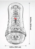 Pdx Elite Viewtube See-Thru EZ-Grip Stroker - General Orifice