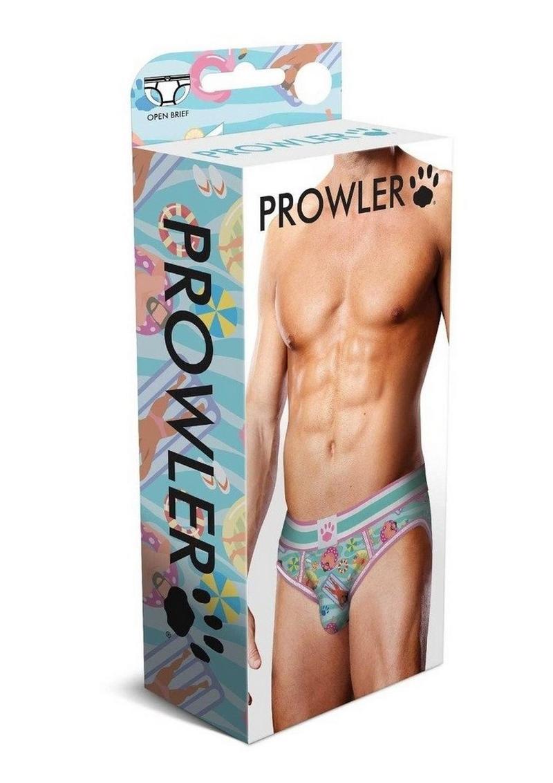 Prowler Swimming Open Brief - Blue/Multicolor - Large