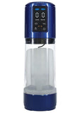 Pumped Ultralift 10 Function Rechargeable Masturbator - Metallic - Blue