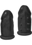 Ram Extension Condoms Latex Extender Sleeves - Black - 2 Per Box