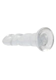 Realrock Crystal Clear Non Realistic Dildo with Suction Cup