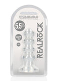 Realrock Curvy Dildo Or Butt Plug - Clear - 5.5in