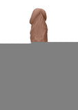Realrock Skin Realistic Dildo Without Balls - Caramel - 9in