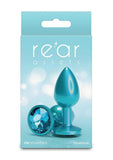 Rear Assets Chrome Anal Plug - Teal - Small