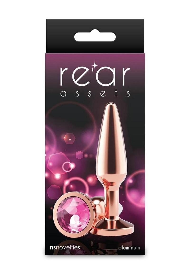 Rear Assets Chrome Tapered Anal Plug - Rose Gold - Medium