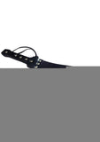 Rouge Folded Leather Paddle with Rivets - Black