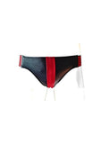 Rouge Leather Jock Strap - Black/Multicolor/Red - Large