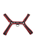 Rouge Pvc Ot H Front Harness - Black/Red - Large/XLarge