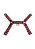 Rouge Pvc Ot H Front Harness - Black/Red - Medium/Small