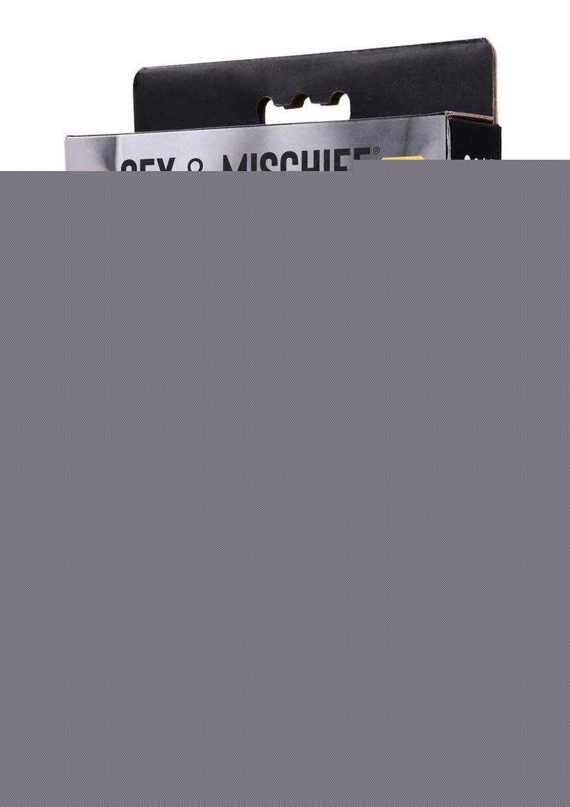 Sex and Mischief Ex's Andamp; Oh's Cross Cuffs - Black/Red