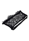 Sex and Mischief Veiled Vision Lace Blindfold - Black