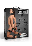 Strict Leather Bondage - Black - Set