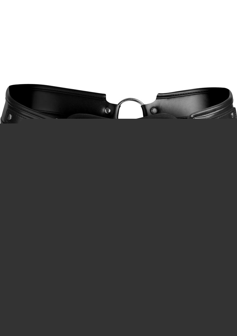 Strict Safety Net Male Chastity Belt - Black/Metal