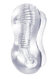 The 9's - Clear Stroke Twister Masturbator - Clear - 5.25in