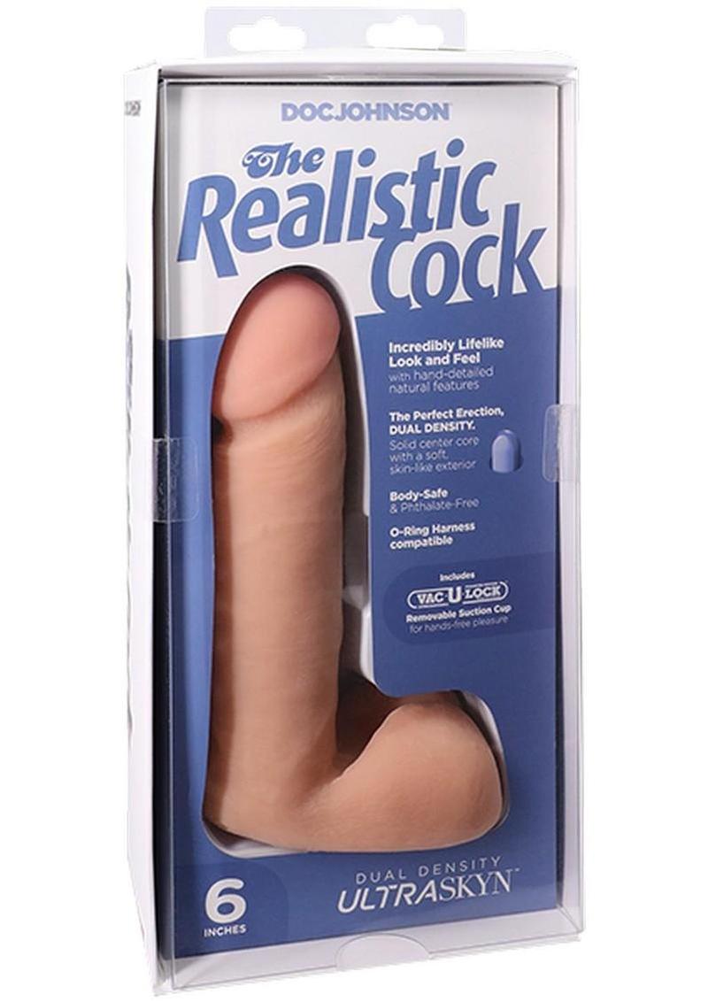 The Realistic Cock Ultraskyn Dildo - Vanilla - 6in