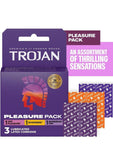 Trojan Pleasure Pack Condoms (3ct
