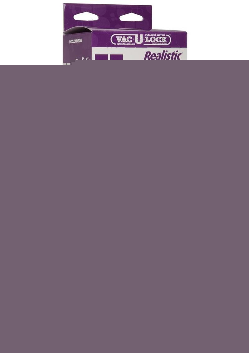 Vac-U-Lock Realistic Hung Dildo - Vanilla - 12in