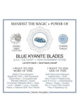Warm Human Blue Kyanite Blades - Blue