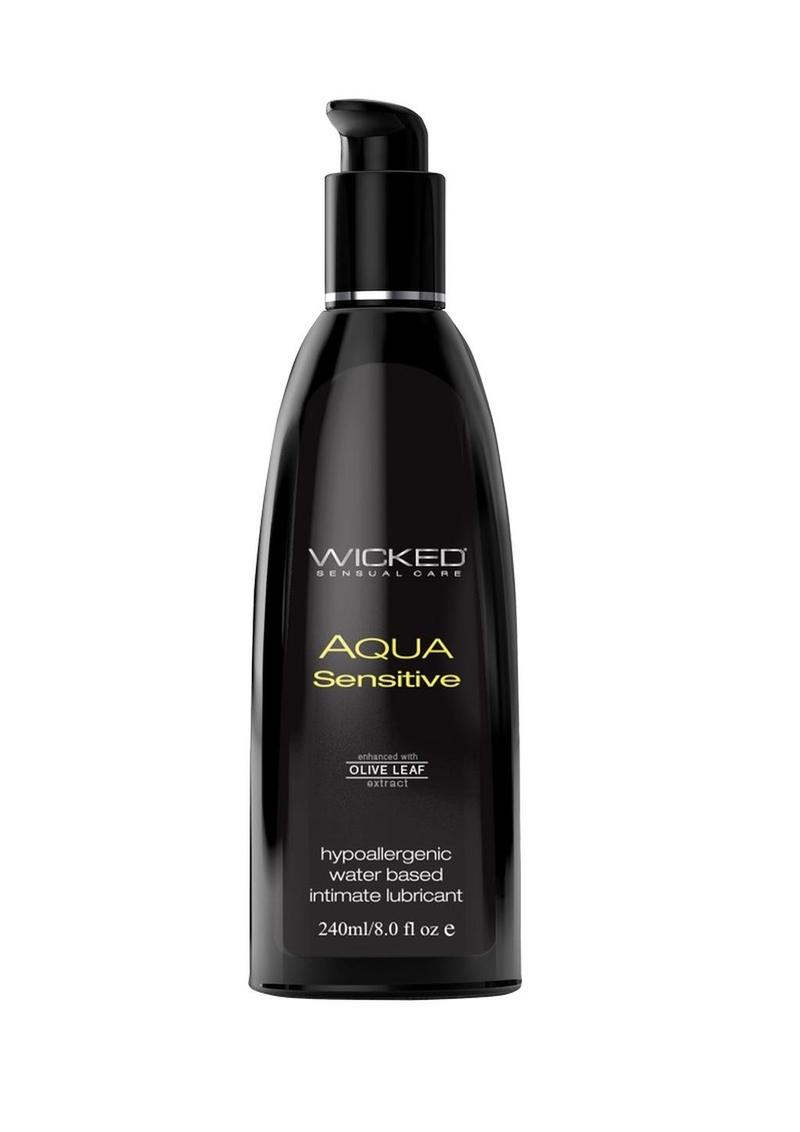 Wicked Aqua Water Based Sensitive Hypoallergenic Lubricant - 8oz