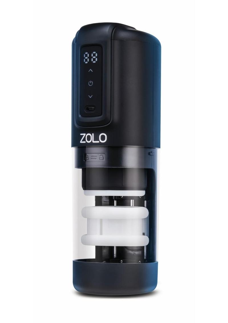ZOLO Hawk Tuah Ultimate BJ Thrusting Rechargeable Masturbator - Black/Clear