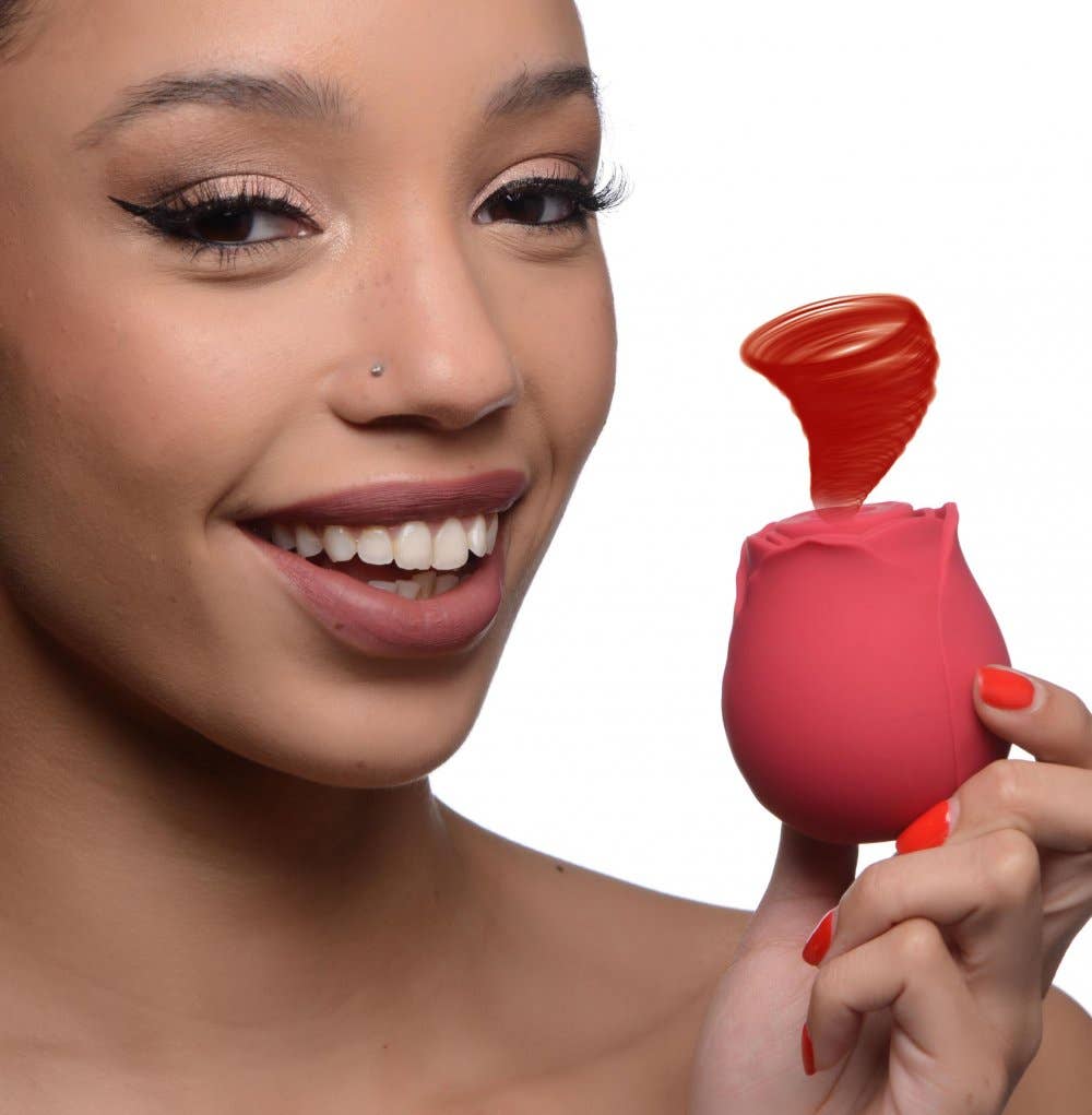 Shegasm Toys - Bloomgasm Wild Rose 10X Silicone Clit Stimulator
