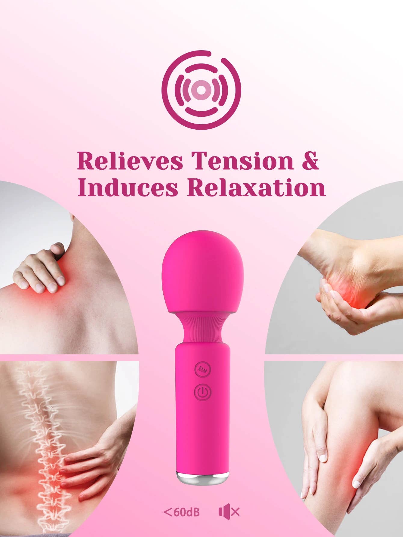 Tracy’s Dog - Tracy's Dog Mini Massage Wand Rose red