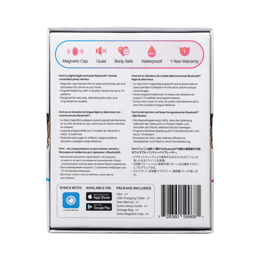 Lovense Ferri Bluetooth Remote-Controlled Panty Vibrator