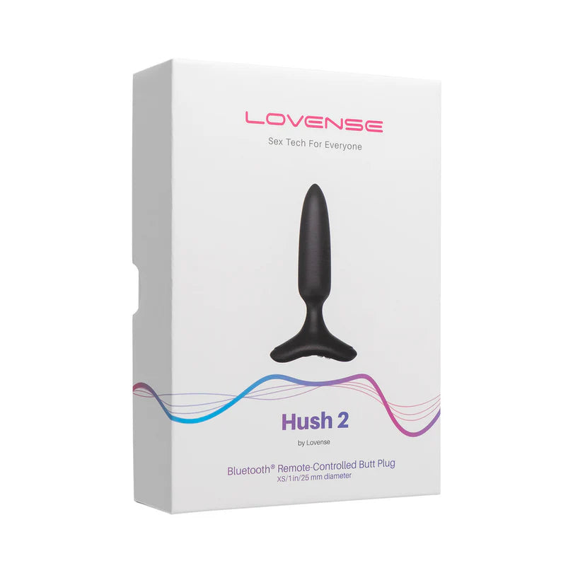 Lovense Hush 2 (Remote-Control Vibrating Butt Plug for Public & Long Distance Play)