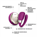 LELO TIANI 3 Rechargeable Dual Stimulation Couples Vibrator With Remote