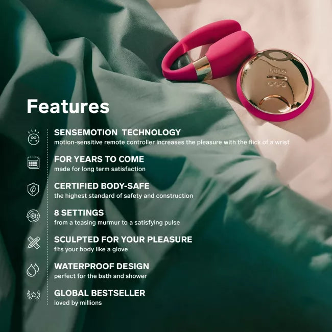 LELO TIANI 3 Rechargeable Dual Stimulation Couples Vibrator With Remote