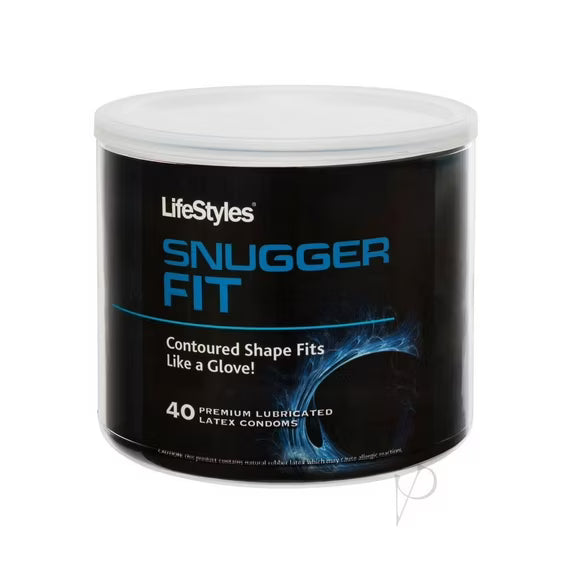 LifeStyles Snugger Fit 40 Premium Lubricated Latex Condoms