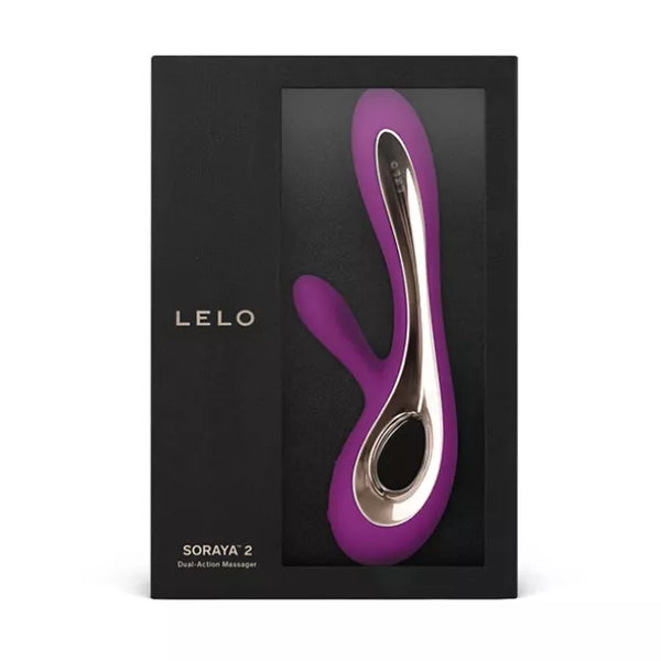 LELO SORAYA 2 Rechargeable Rabbit Vibrator Deep Rose