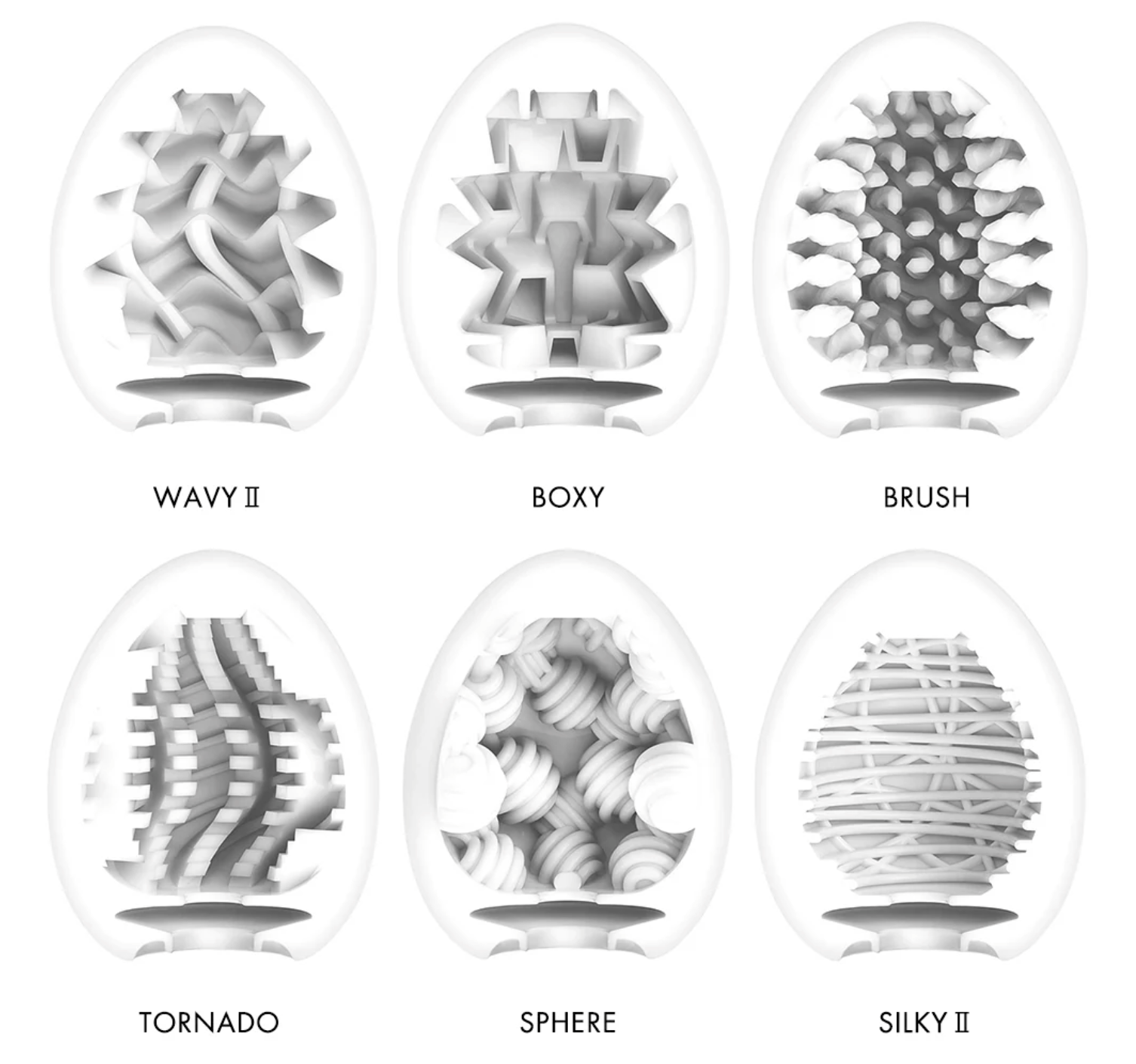 Tenga Easy Beat Egg Standard Package - 6 pack