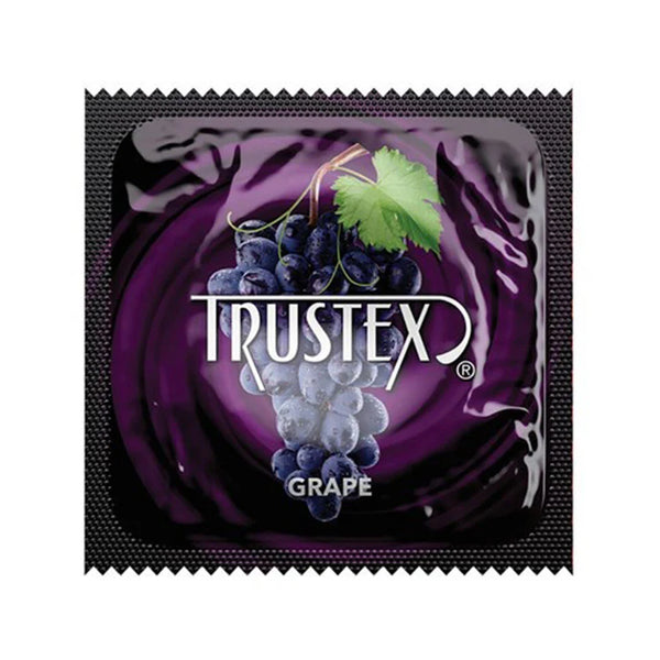 Trustex Lubricated Reservoir Tip Flavored Latex Condom Grape