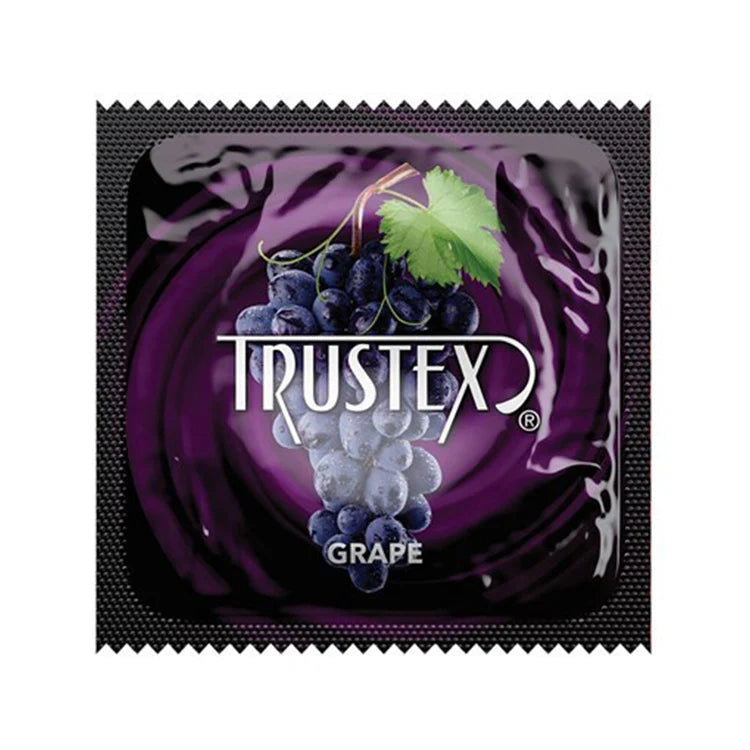Trustex Lubricated Reservoir Tip Flavored Latex Condom Grape