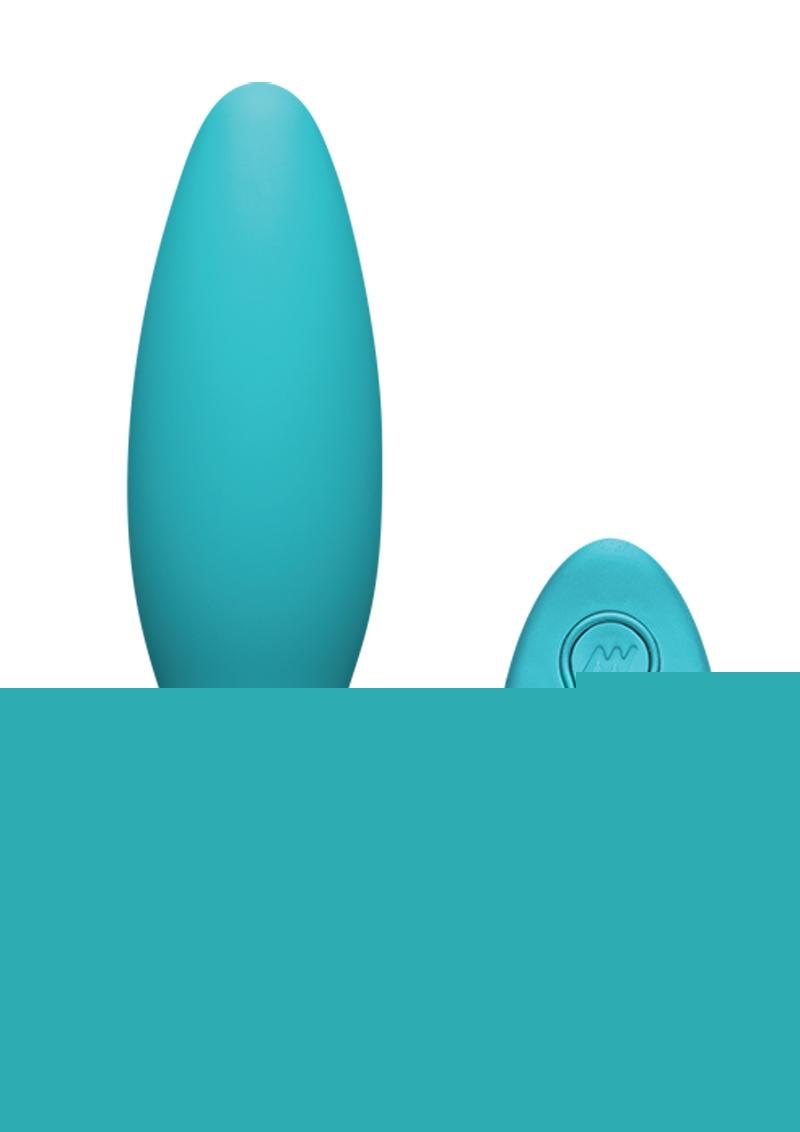 A-Play Thrust Adventurous Anal Plug with Remote Control - Teal