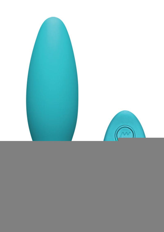 A-Play Thrust Adventurous Anal Plug with Remote Control - Teal
