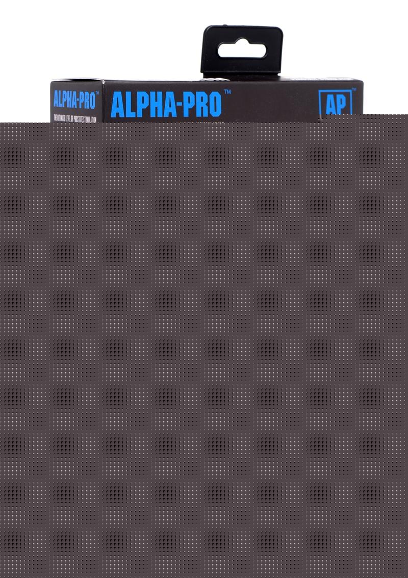Alpha-Pro P-Trigasm 3-In-1 Silicone Prostate Stimulator - Black