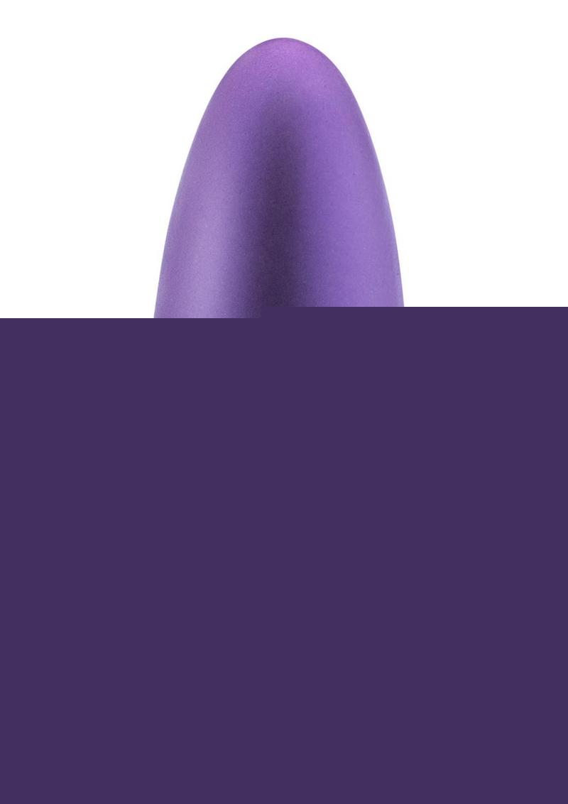 Anal Adventures Matrix Exceisor Plug Rechargeable Silicone Anal Plug - Astro - Purple/Violet
