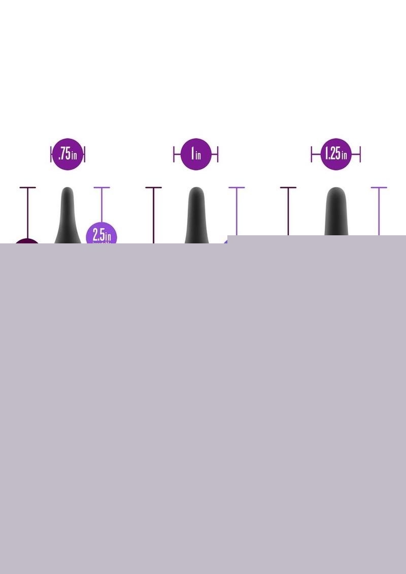 Anal Adventures Platinum Silicone Beginner Plug Kit